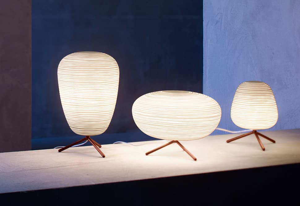 Frosted Glass Lantern Table Lamps by Foscarini – Rituals